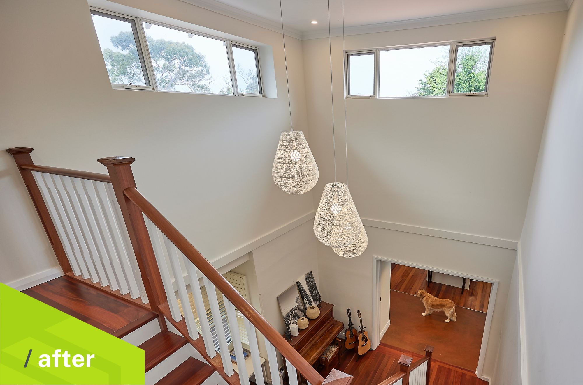 Stairs to Second Storey Addition in Wembley: Transforming a Growing Family's Home