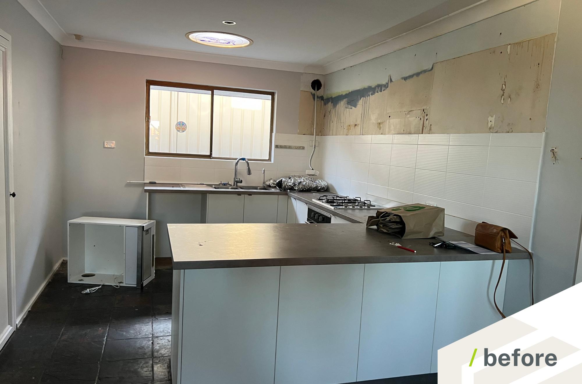 BEFORE home renovation in hillarys. by amerex renovations
